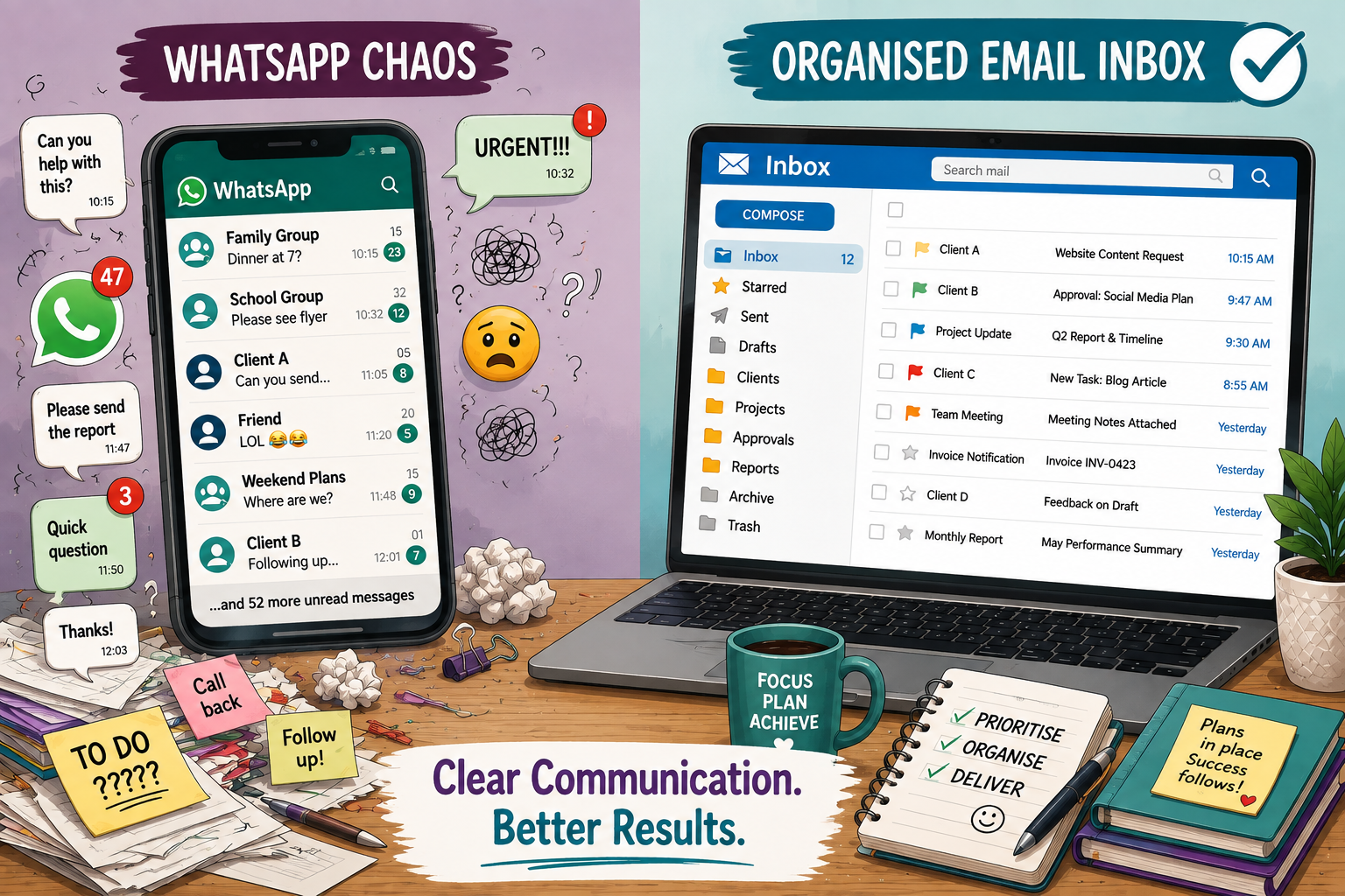 Why Email Should Be Your Primary Business Communication Channel (and WhatsApp Shouldn’t)